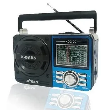 Rádio Retrô Vintage AM/FM com Entrada Aux P2, Pen Drive e MP3 - XDG-20 XTRAD