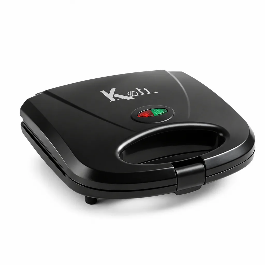 Sanduicheira Grill Elétrica Koti 750W Antiaderente Preta - 2 Sanduíches, 110V ou 220V