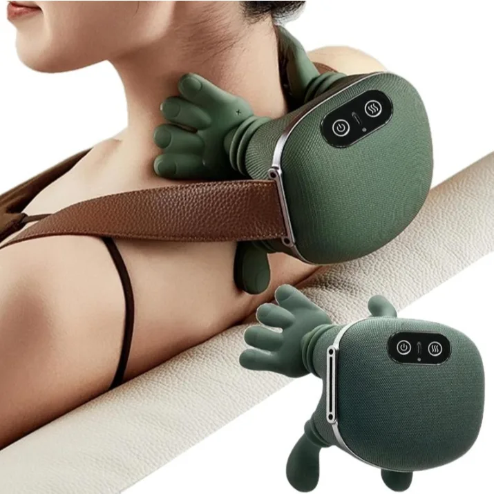 Massageador de Pescoço e Ombros Portátil 3D com Calor