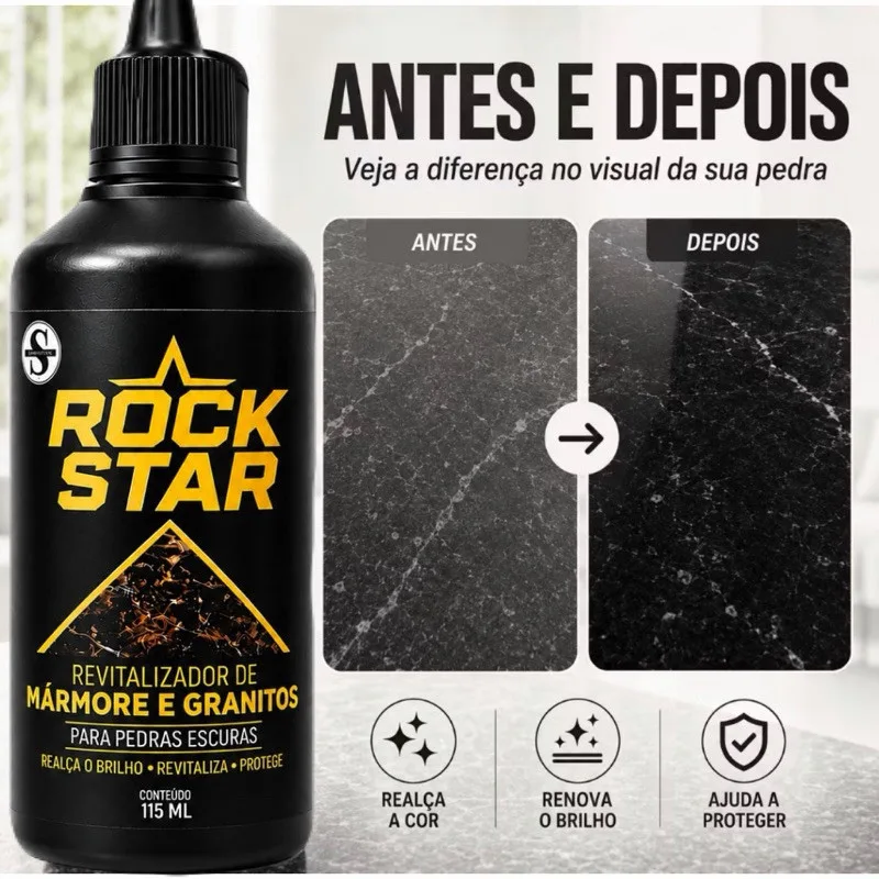 Renova Granito e Mármore Rock Star - Revitalizador de Cor