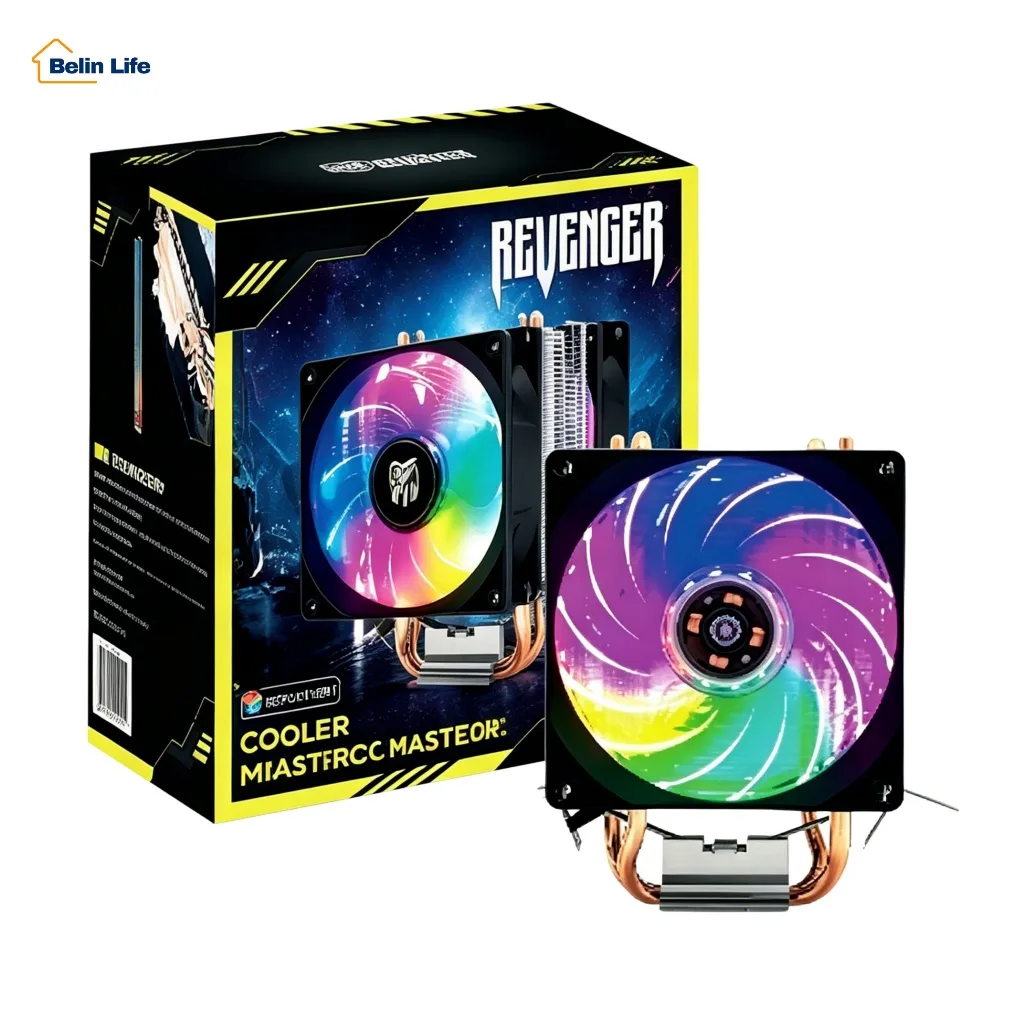 Cooler para Processador Fan Duplo RGB 120W Direct Touch G-VR343 Intel e AMD