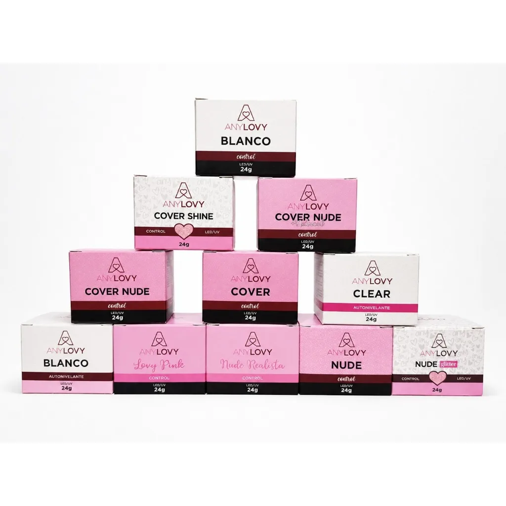 Gel Construtor AnyLovy 24g para Alongamento de Unhas - Acrigel Porcelana