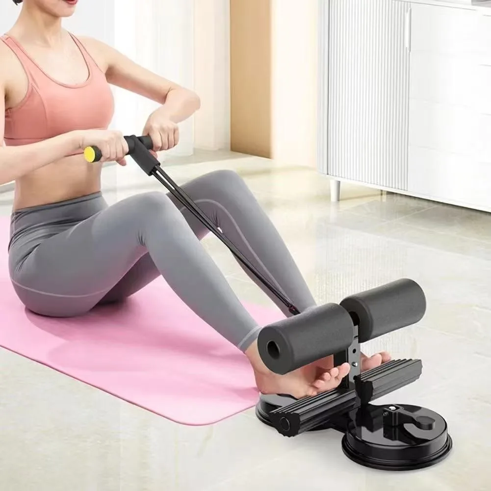 Suporte Sit-Up de Chão para Exercício Abdominal com Ventosa